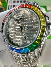 Orologio Montres Prestige Uomo Multicolore Cristallo Quarzo MPW-0127 Bracciale WR30M