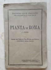 Pianta di Roma Touring Club Italiano Roma e Dintorni vintage anni 20 ?