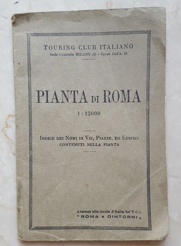 Pianta roma touring club - pianta,