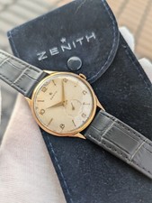 Vintage Zenith Star Rose Gold 18kt - Manual Wind Watch 1960s - Oversize - Works