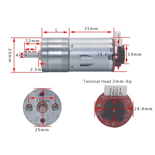 Ingranaggio encoder - (500rpm),