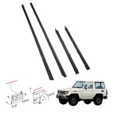 Fit Toyota Land Cruiser GRJ79 HZJ76 79 VDJ79 Striscia Meteo Interno Vetro Porta 4pz.