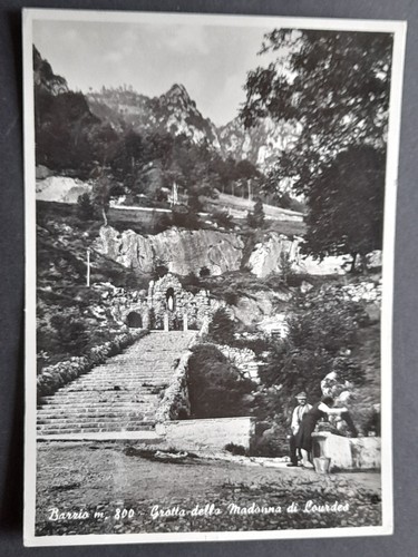 Barzio 1953 grotta della - barzio,