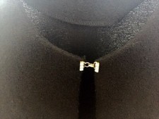 Giacca donna nera in bouclè leggero Tg LXL manica tre quarti Made in Italy