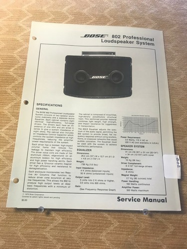 Originale bose 802 sistema - bose--,
