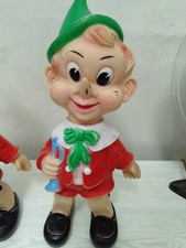 WALT DISNEY PINOCCHIO IN GOMMA LEDRA PUPAZZO ORIGINALE VINTAGE 36CM