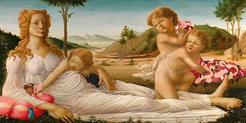 Quadro after botticelli - after, un