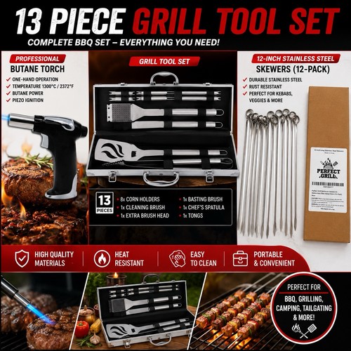 Bbq grill tool set - bbq,