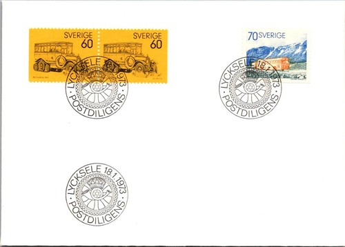 Fdc svezia 1973 lycksele - fdc,