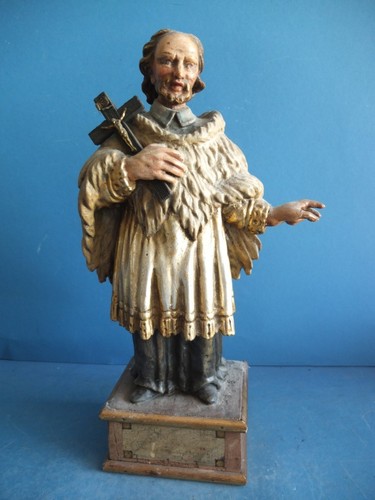 Antica statua legno - statua, in