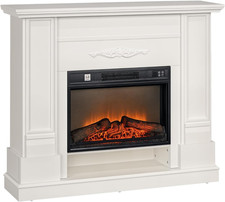 Camino Elettrico Da Terra Con Effetto Fiamma 3D E Ripiano, 177Cm 1800W Caminetto