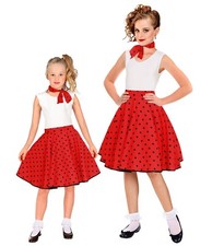 gonna e foulard a pois rosso