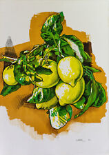 Litografia di Andrea Vaccaro (1939, Legnano) 50x70 Natura Morta PROVA D’AUTORE