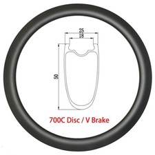 Cerchi tubeless clincher fibra