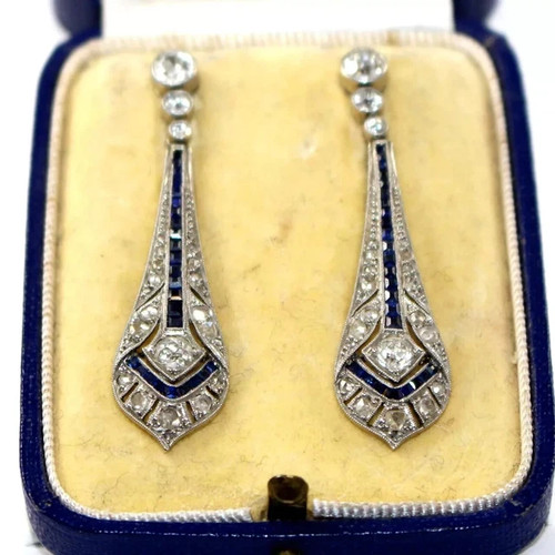 Orecchini vintage stile art - vintage,