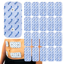 Elettrodi TENS EMS Compex compatibili pad 10x5cm doppio pulsante set da 20