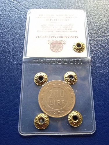 200 lire 1991 asse - 200, ruotato