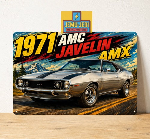 Poster insegna metallo auto