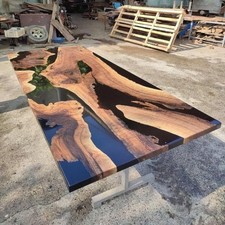 Tavolo Fiume Epossidico Nero