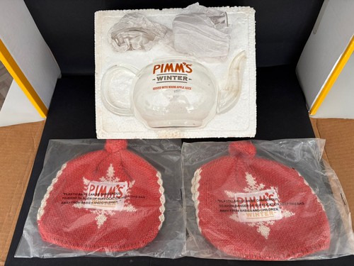 Pimms winter teapot with - pimms, x2