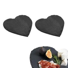 2 pz vassoio ardesia cuore