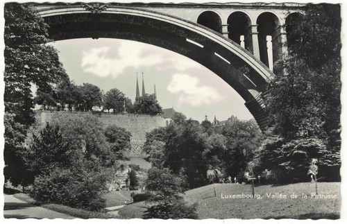Real photo postcard - real, luxembourg