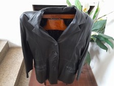 Cappotto donna in pelle nero