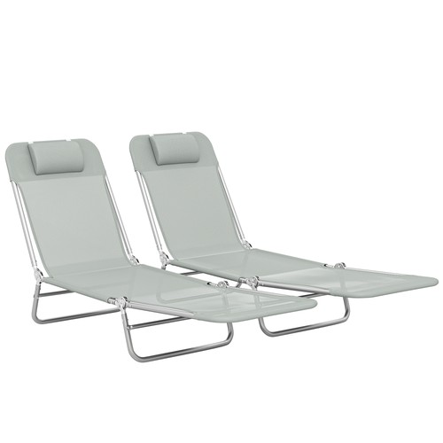 Outsunny pezzi lettini - 2,