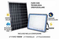 Faro Solare 1000W LED Esterno
