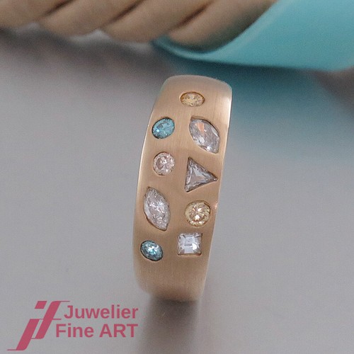 Anello con diamanti 9 - anello,