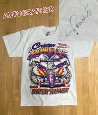 T-shirt NASCAR vintage taglia media Winston 1997 Cristen Powell autografata