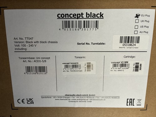 Clearaudio tt047 concept v2 - +,