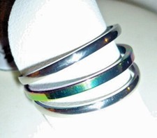 Set 3 anelli in acciaio inox