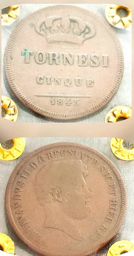 Tornesi 1845 periziato - tornesi, mb