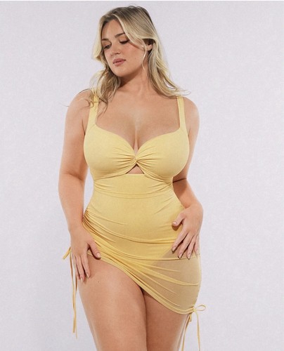 Costume intero shapellx giallo - costume,
