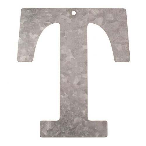 Metallo lettera zincato - metallo, t,