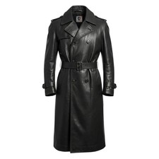 Cappotto uomo nero trench