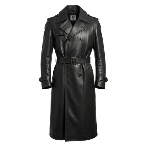 Cappotto uomo nero trench
