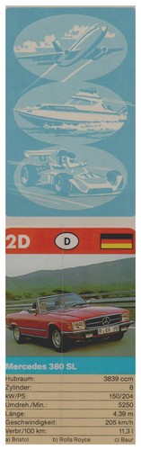Mercedes 380 germania - 380, sl