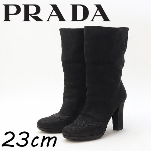 Stivali prada tacco pelle - tacco,