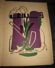 1950 Giuseppe Santomaso Litografia  a colori esemplare 36/121 Galleria Obelisco