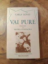 Carla Lonzi Vai Pure 1 Ed 1980