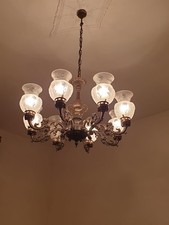 Lampadario Vintage ottone /