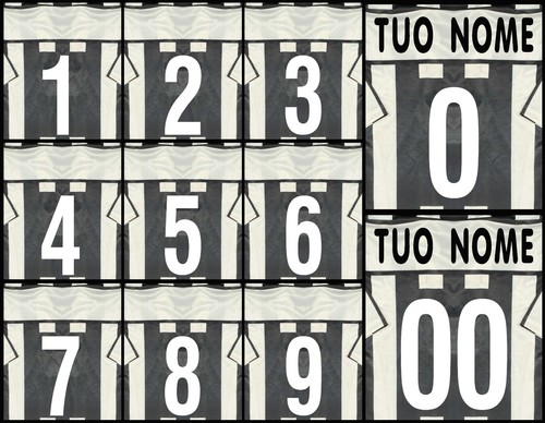 Numeri per maglia - per, calcio