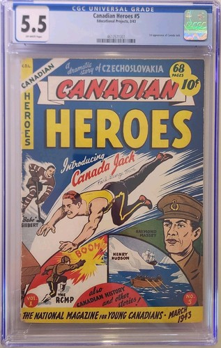 Canadian heroes vol 5 cgc - canadian, #5