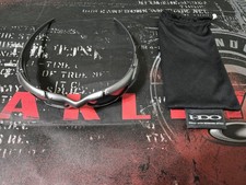 Rari occhiali da sole Oakley placca originali vintage argento scuro/nero iridio 03-850