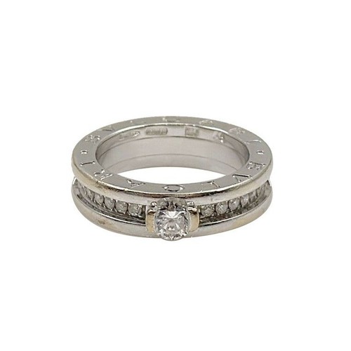 Anello con diamanti bulgari - con,