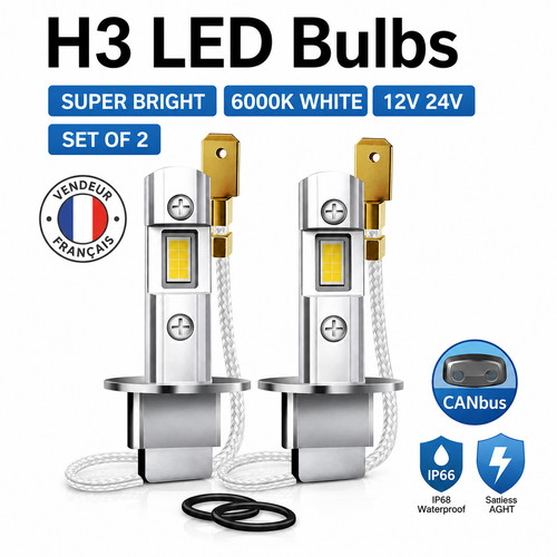 Ampoules led smd blanc - ampoules, h3