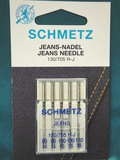 AGHI AGO SCHMETZ PER MACCHINE MACCHINA DA CUCIRE "5 AGHI PER JEANS ASSORTITI "