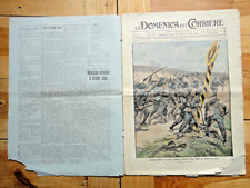 1915-LA DOMENICA DEL CORRIERE-L'esercito passa il confine-Inizio della guerra +